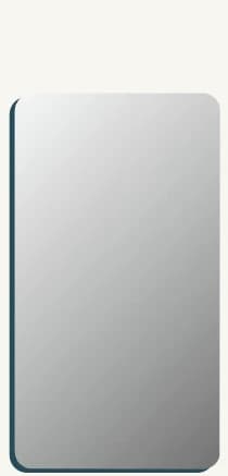 PS-002 shape illustration from the PS mirror sample book. This is not a reflection-quality test or a dimensioned technical drawing.